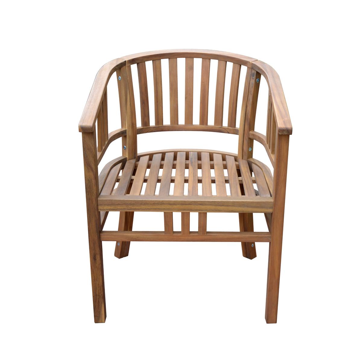 Gartenstuhl aus Akazie ca. 59,5x61x79 cm, - Akaziefarben, Basics, Holz (59,5/61/79cm)