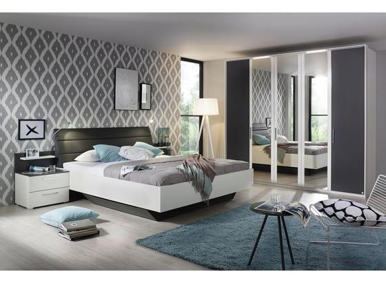 Bett Nicole 180x200 Alpinweiß - Graphitfarben/Weiß, KONVENTIONELL, Holzwerkstoff/Textil (187/101/223cm) Bett Nicole 180x200 Alpinweiß - Graphitfarben/Weiß, KONVENTIONELL, Holzwerkstoff/Textil (187/101/223cm)