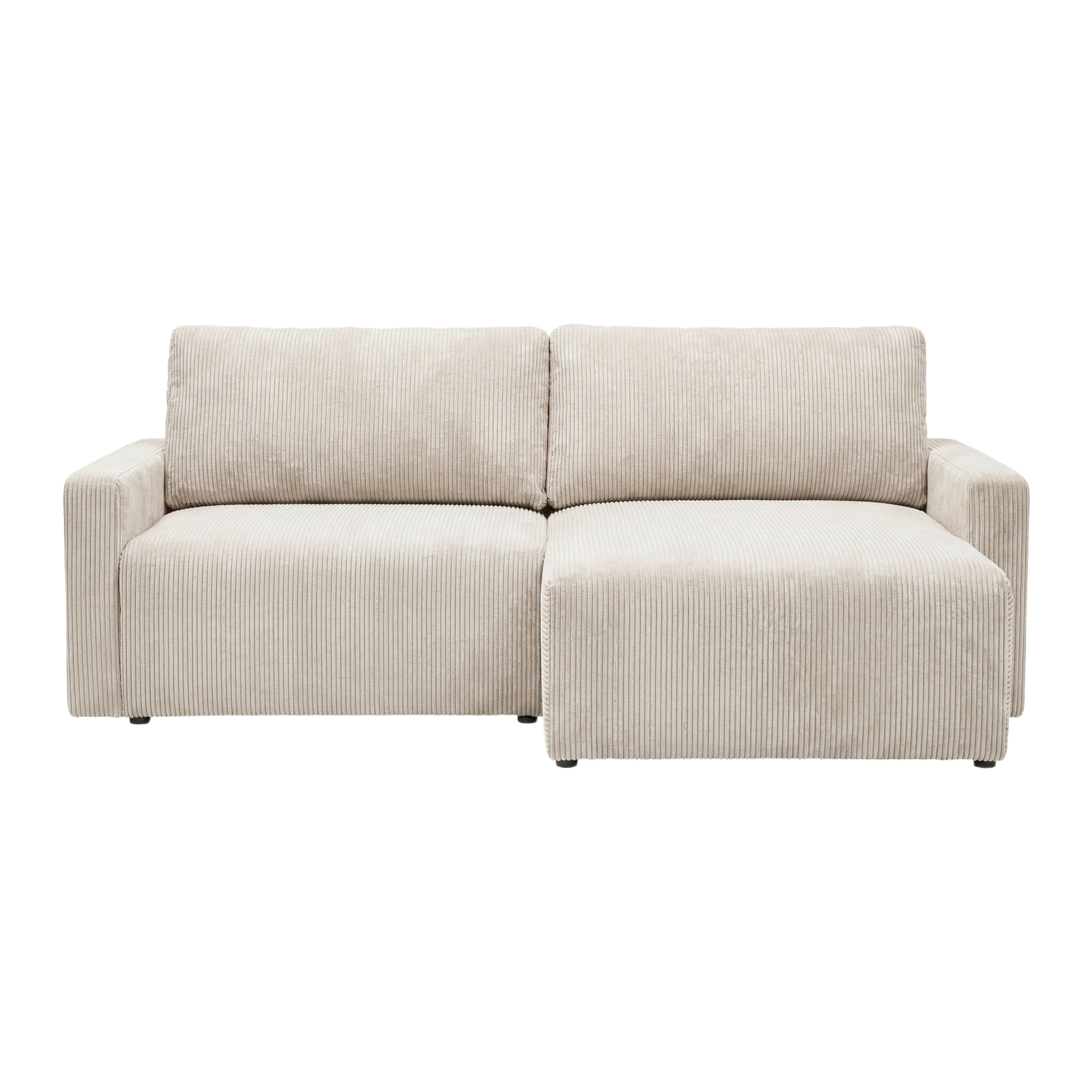 Rohová sedačka DAVE, obojstranná,béžový menčester - béžová, Modern, textil (227/146cm) - Based