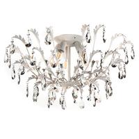 Deckenleuchte 4864/pl5 - Weiß, KONVENTIONELL, Glas/Metall (60/34cm)