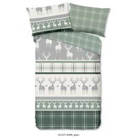 BETTWÄSCHE BJIRK - Grün, Basics, Textil (140/200cm)