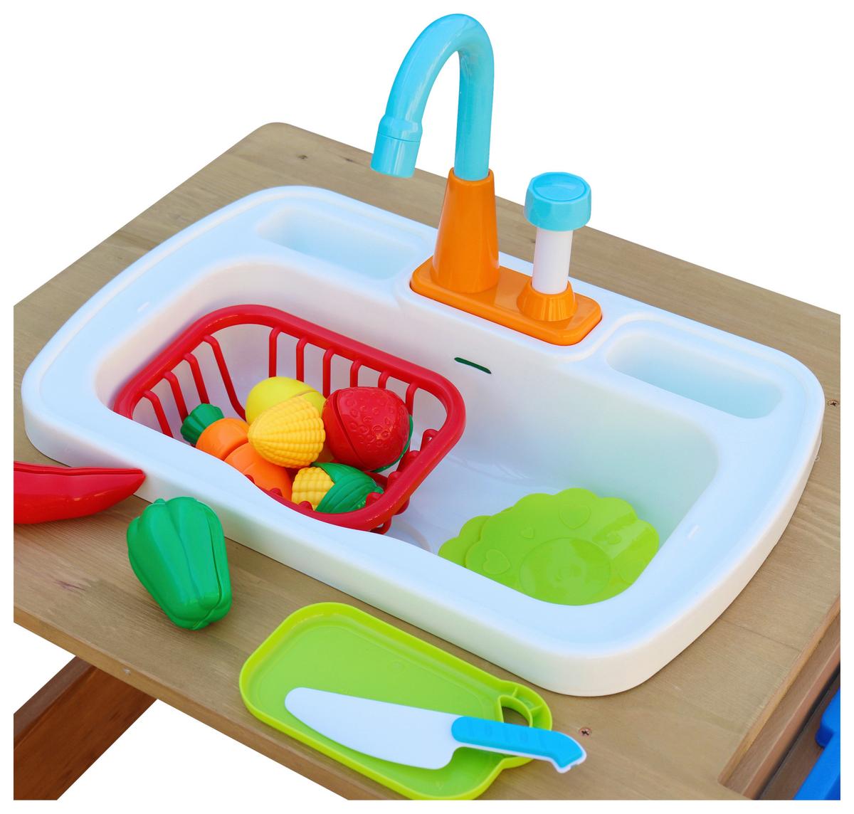 Sand- und Wassertisch A031.030.00 - Braun, KONVENTIONELL, Holz/Kunststoff (97,5/50/95cm) - Ambia Garden