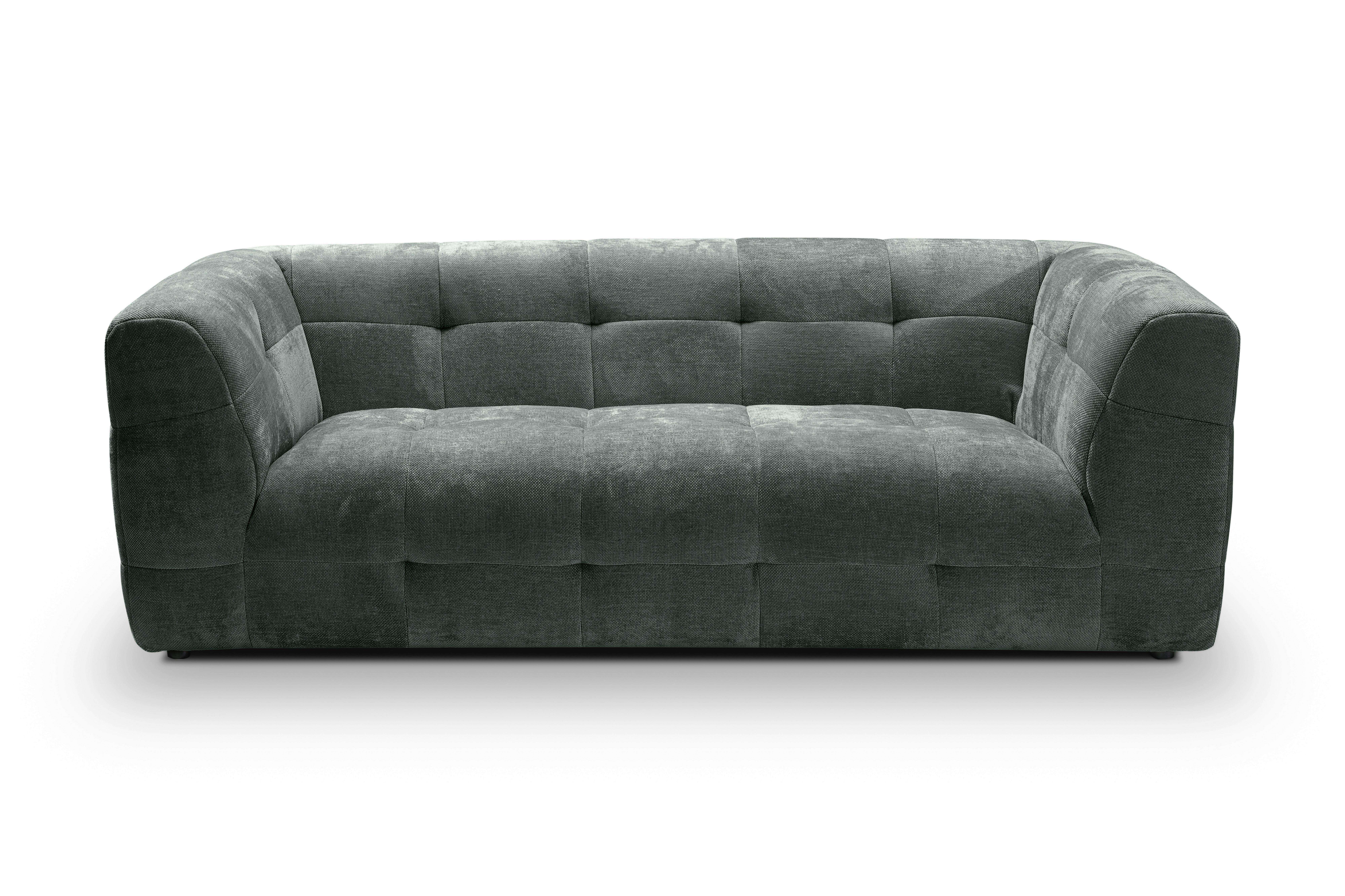 3-sitzer-sofa Tenso Petrol B: 217cm - Petrol/Schwarz, Basics, Holz/Textil (217/72/96cm) - MID.YOU