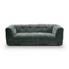 3-Sitzer-Sofa Tenso Petrol B: 217cm - Petrol/Schwarz, Basics, Holz/Textil (217/72/96cm) - MID.YOU