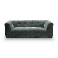 3-Sitzer-Sofa Tenso Petrol B: 217cm - Petrol/Schwarz, Basics, Holz/Textil (217/72/96cm) - MID.YOU