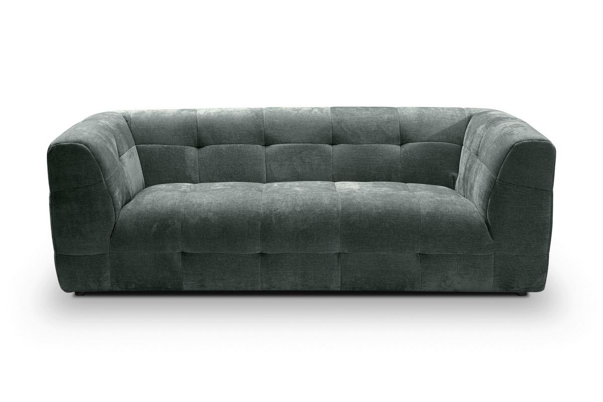 3-Sitzer-Sofa Tenso Petrol B: 217cm - Petrol/Schwarz, Basics, Holz/Textil (217/72/96cm) - MID.YOU