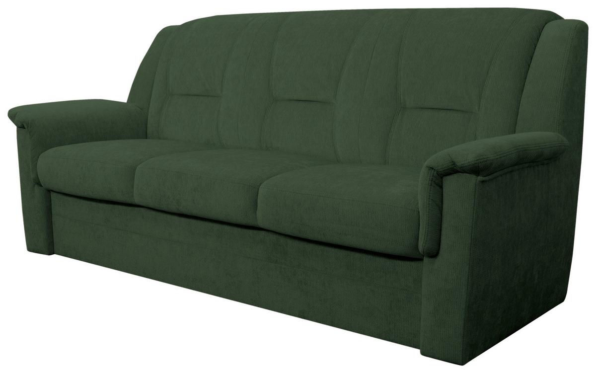 3-SITZER-SOFA Rafael, Dunkelgrün B: 209 cm - Dunkelgrün/Beige, Trend, Textil (209/95/95cm)