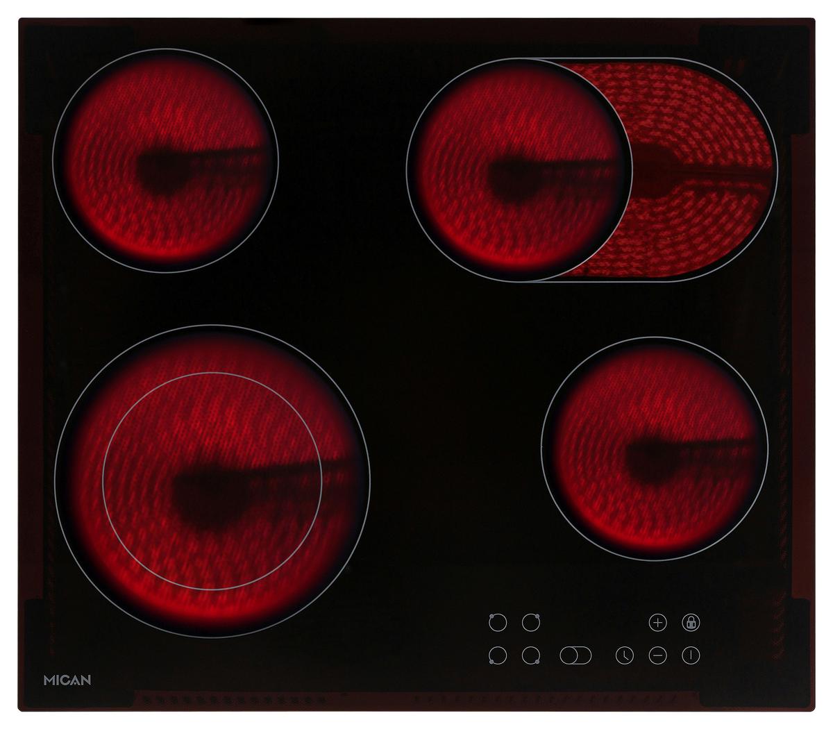Kochfeld Cka4z2kb - Schwarz, Basics, Glas (58/4,5/51cm) - Mican