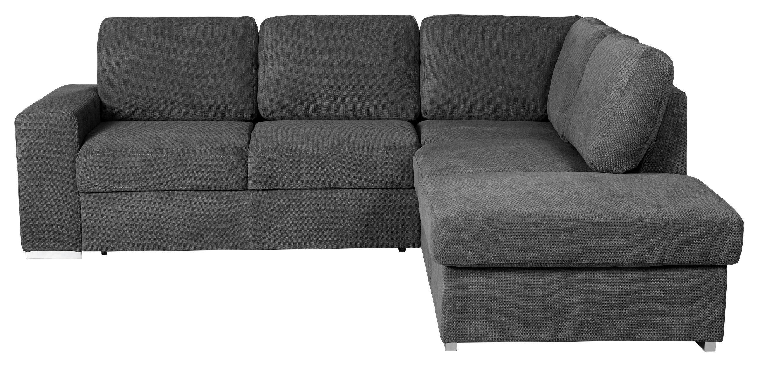 ROHOVÁ SEDACIA SÚPRAVA EDDI - chrómová/tmavosivá, Konventionell, kov/textil (248/213cm) - MID.YOU