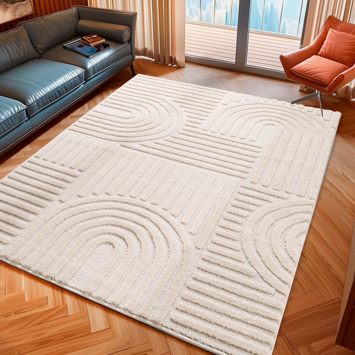 Hochflorteppich Art 80 X 150 1121 Cream - Creme, Basics, Textil (80/150cm) - Novel