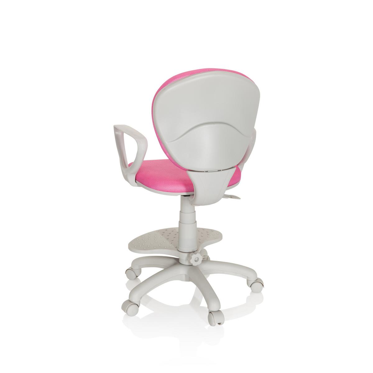 Jugenddrehstuhl Kid Colour Pink/Grau - Pink/Grau, Basics, Kunststoff (53/83-95/51cm) - MID.YOU