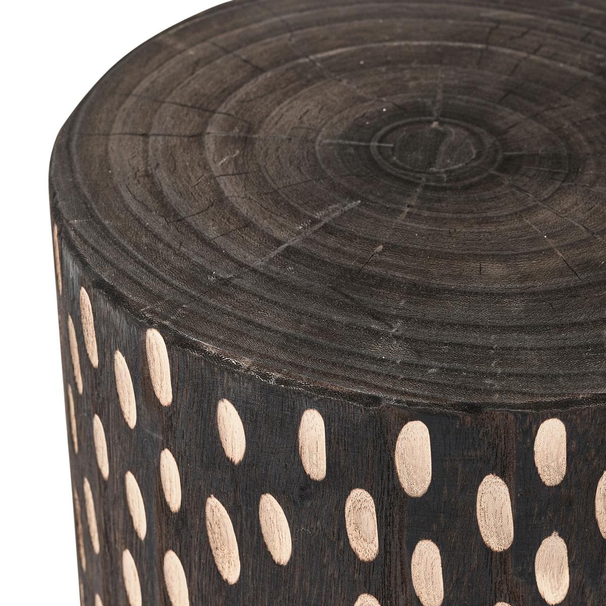 Hocker Perry Dunkelbraun B: 30cm - Dunkelbraun, Design, Holz (30/49/30cm) - Livetastic