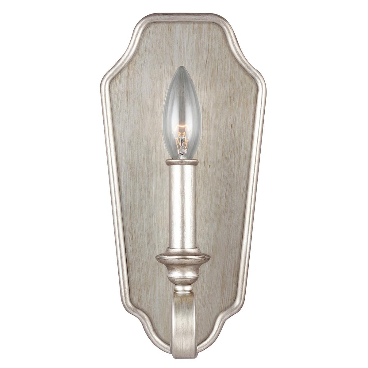 Wandleuchte Fe-Dewitt1 - Silberfarben, KONVENTIONELL, Metall (14.6/30.1/13.2cm) - Elstead Lighting