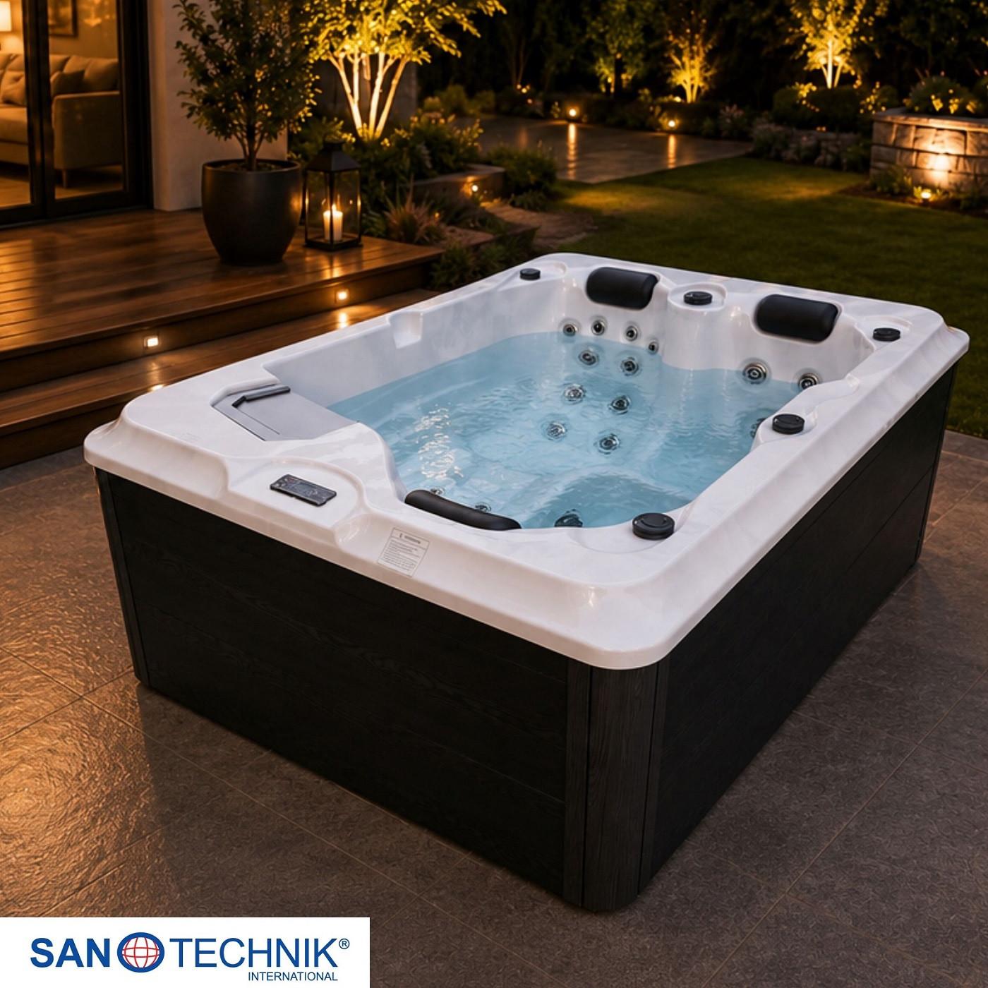 Whirlpool Kunststoff XXL1952 210x160x80 cm - Silberfarben/Schwarz, Basics, Kunststoff (160/210/80cm)