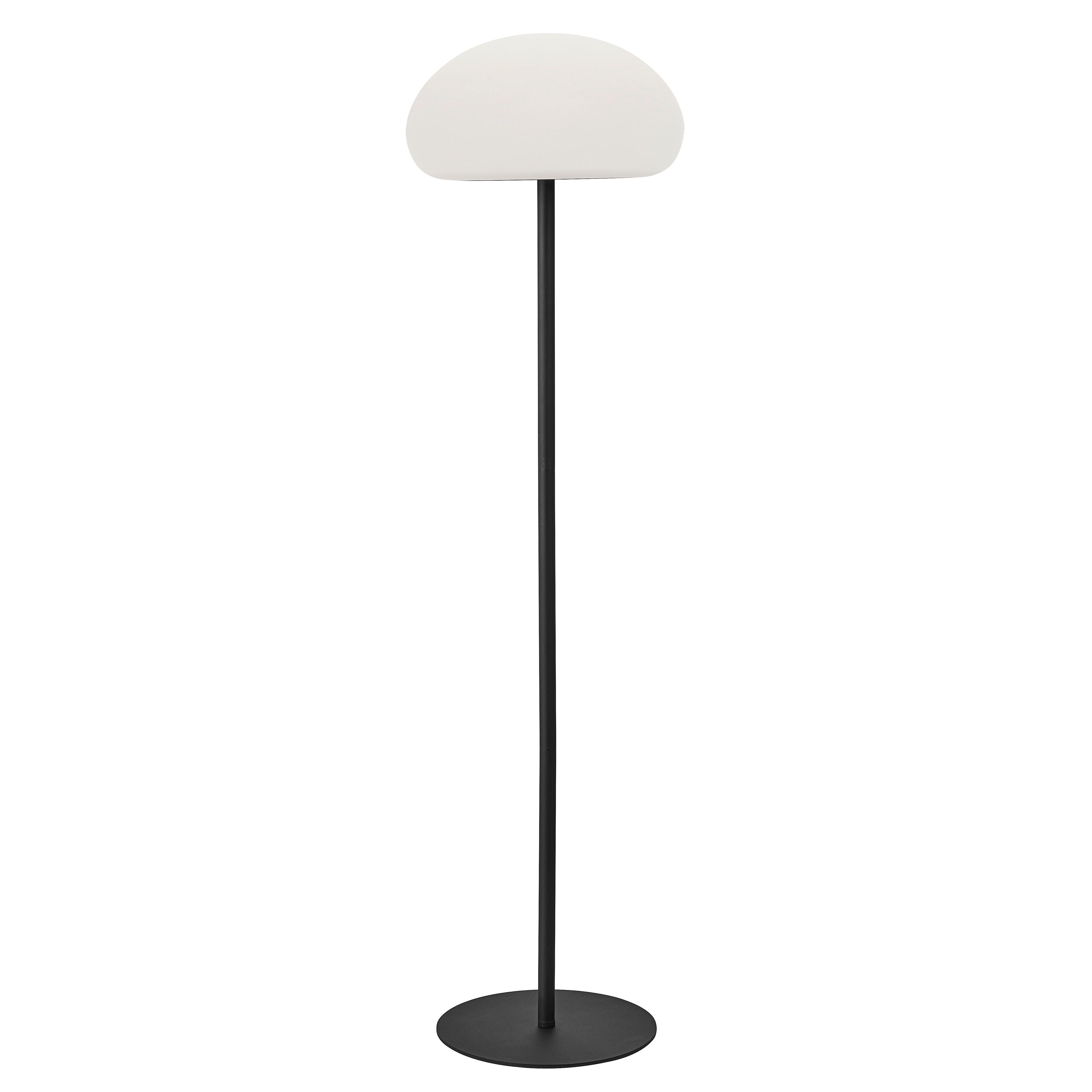 LED-Stehleuchte Sponge Weiß Schwarz D: 34 cm - Schwarz/Weiß, Design, Kunststoff/Metall (34/126cm) - Nordlux