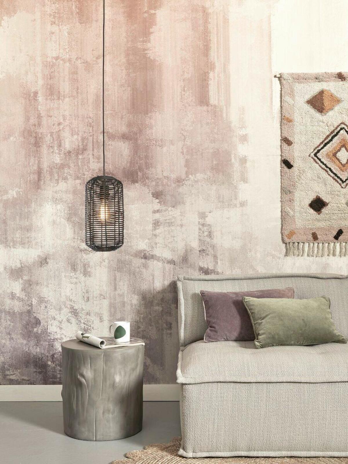 Hängeleuchte Tanami/H35/B - Schwarz, Trend, Holz (18/18/35cm) - Good & Mojo