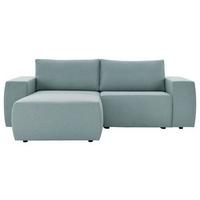 Ecksofa Looks II Hellblau Webstoff - Schwarz/Hellblau, Design, Textil (160/242cm) - LOOKS by W.Joop