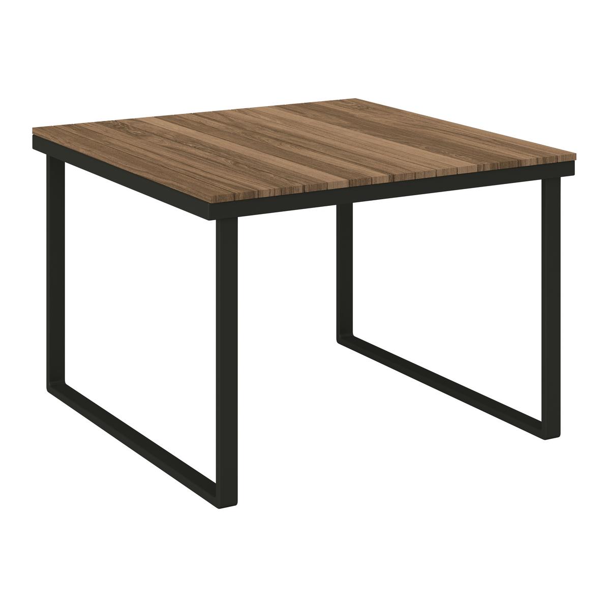 JÍDELNÍ TERASOVÁ SOUPRAVA VIOLA - černá/světle šedá, Moderní, kov/dřevo (228/75/75cm) - Bessagi Garden