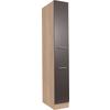 Apothekerschrank Merle Grau, Eiche Dekor B:30cm - Eichefarben/Grau, Basics, Holzwerkstoff (30/200/60cm) - Respekta