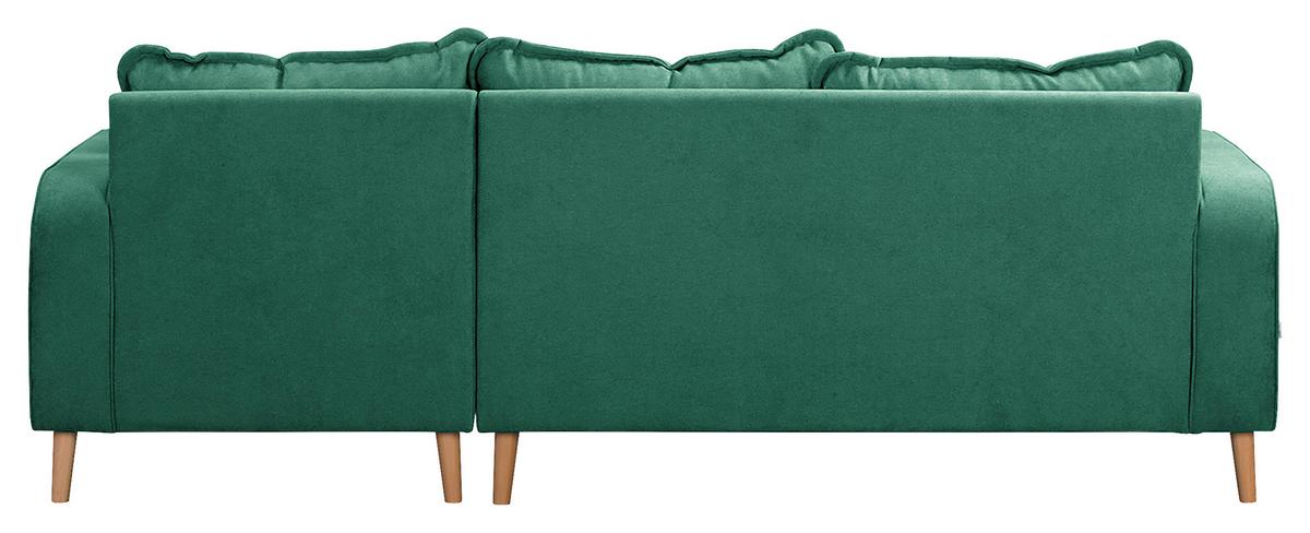 Ecksofa Beata Mintgrün S: 230x150 cm - Wengefarben/Mintgrün, Design, Textil (230/150cm) - Livetastic
