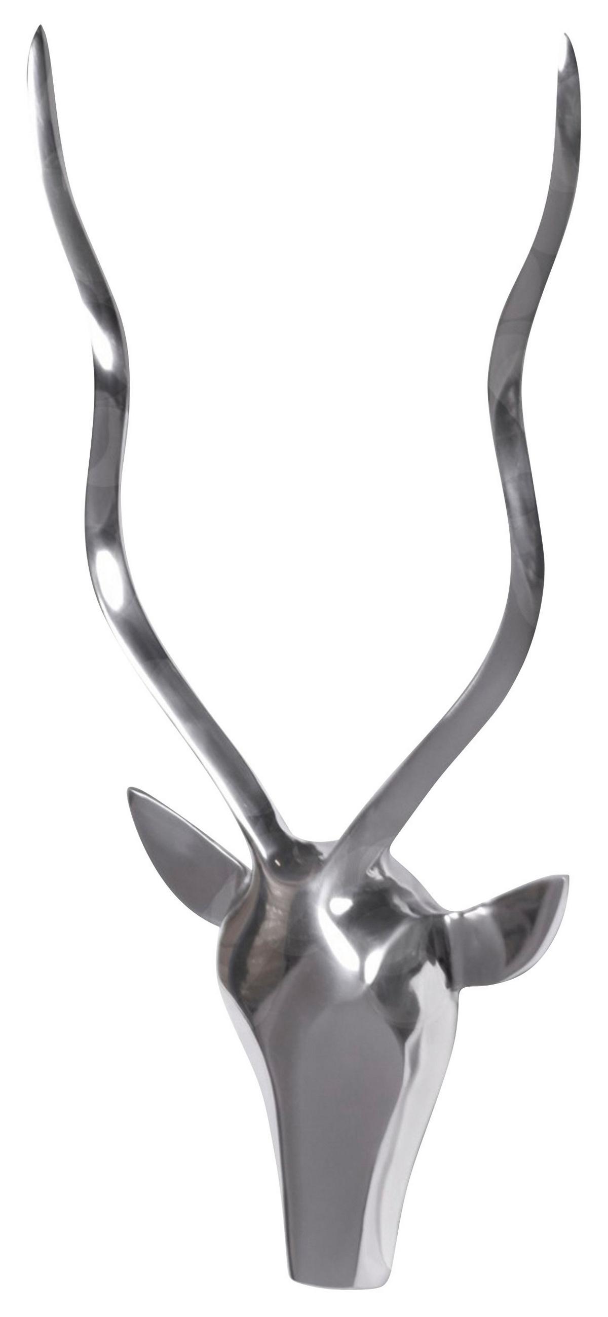 Wanddeko Wohnling Silberfarben B: 33 cm - Silberfarben, MODERN, Metall (33/54/4cm) - MID.YOU