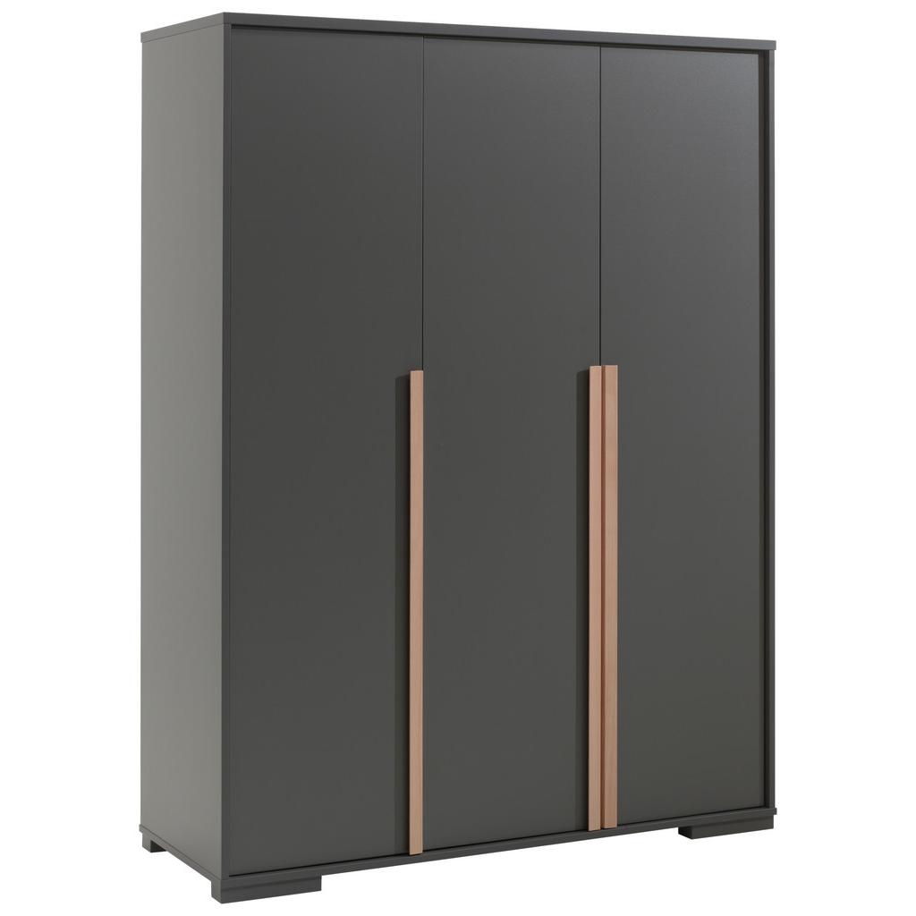 Drehtürenschrank 145,6 cm London, Anthrazit