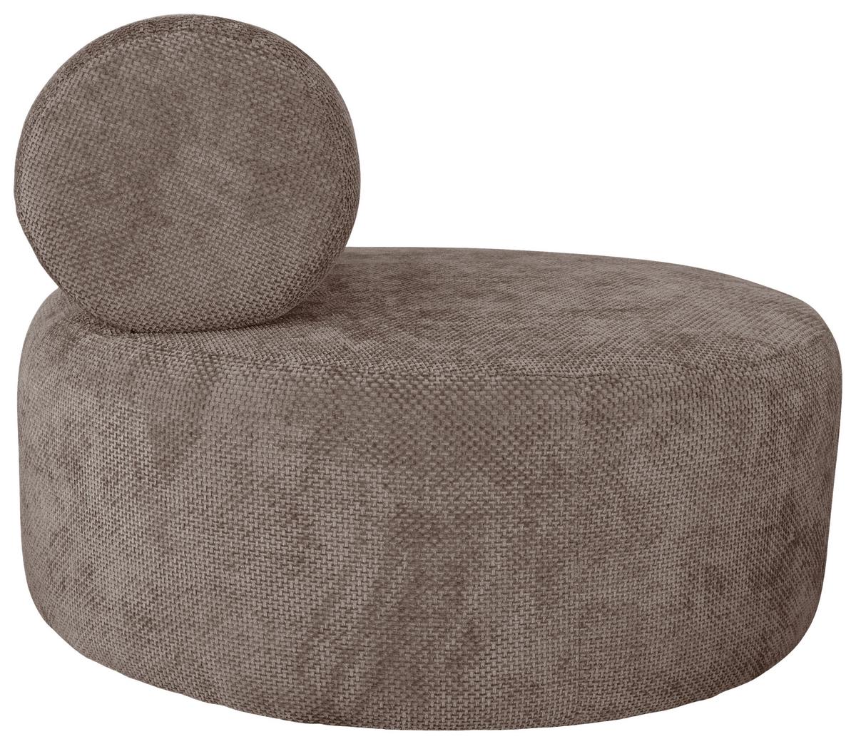 Relaxsessel Moss Hellbraun B: 88 Cm - Hellbraun/Schwarz, Basics, Textil (88/70/88cm) - Livetastic