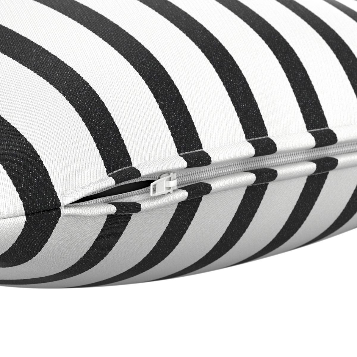 VENKOVNÍ POLŠTÁŘ GIADA - bílá/černá, Moderní, textil (45/45/10cm) - Bessagi Garden