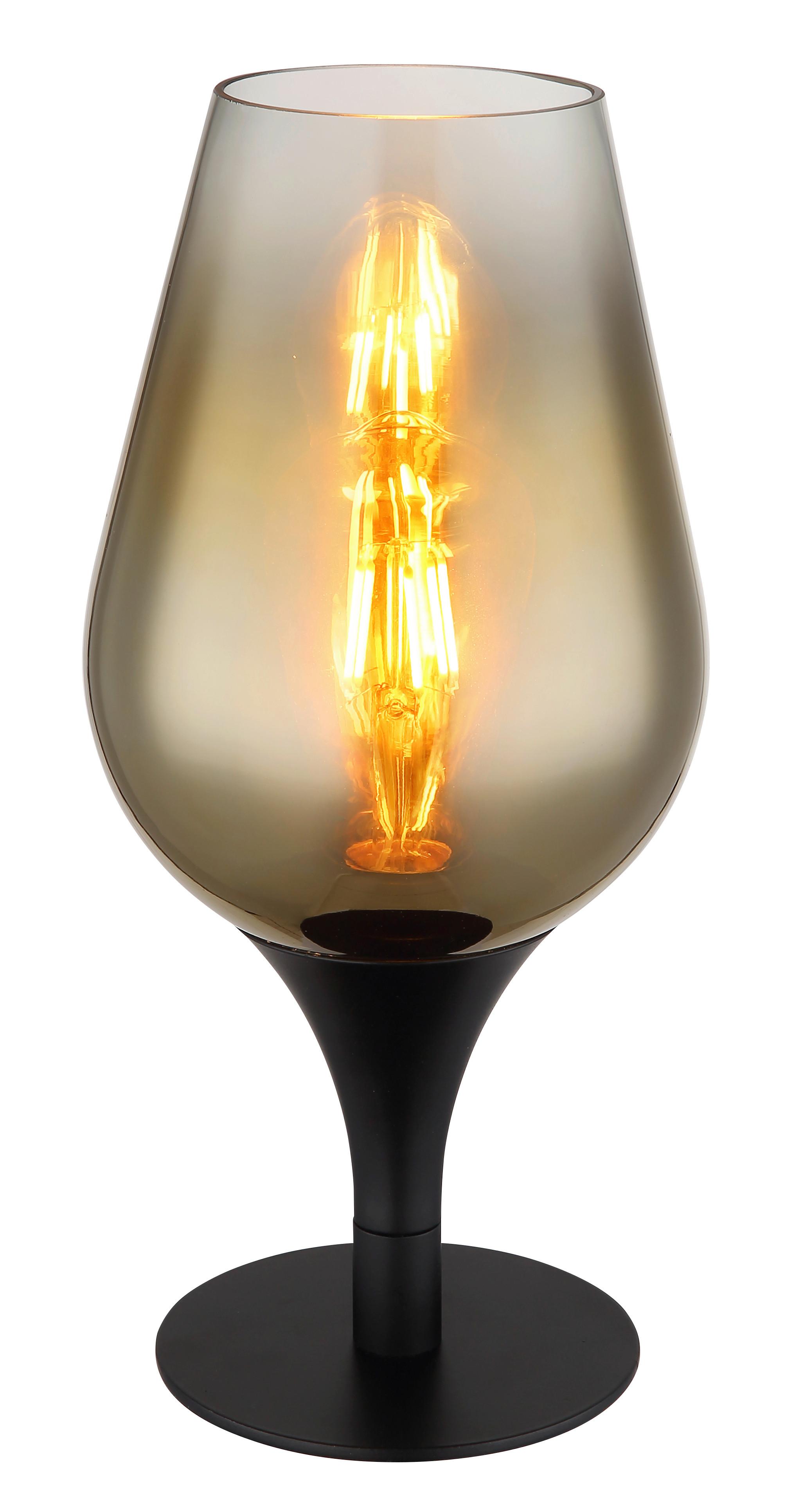 STOLNÁ LAMPA LAVUS, zlatá - číra/zlatá, Konventionell, kov/sklo (15/31cm) - Globo