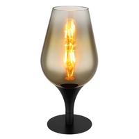 STOLNÁ LAMPA LAVUS, zlatá - číra/zlatá, Konventionell, kov/sklo (15/31cm) - Globo