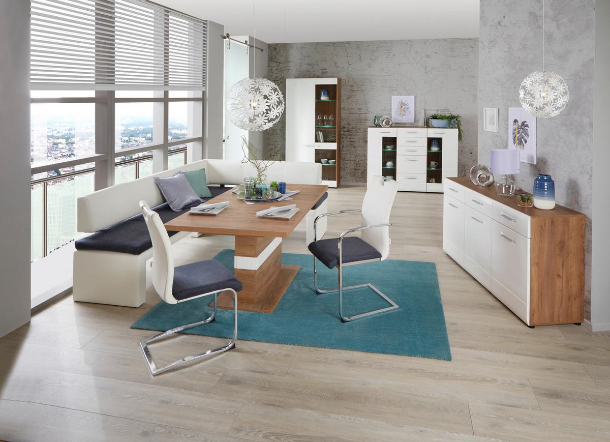 Félmagas Szekrény Avensis New 22 B - tölgyfa színű/fehér, Modern, faalapú anyag (150/114,6/43,1cm) - Luca Bessoni