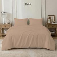 BETTWÄSCHE DAVINA - Braun, Textil