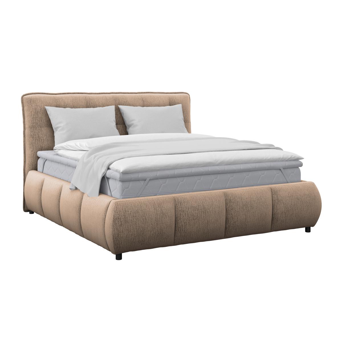 Polsterbett Limo Braun 140x200 Cm - Schwarz/Braun, KONVENTIONELL, Holz/Holzwerkstoff (140/200cm) - James Wood