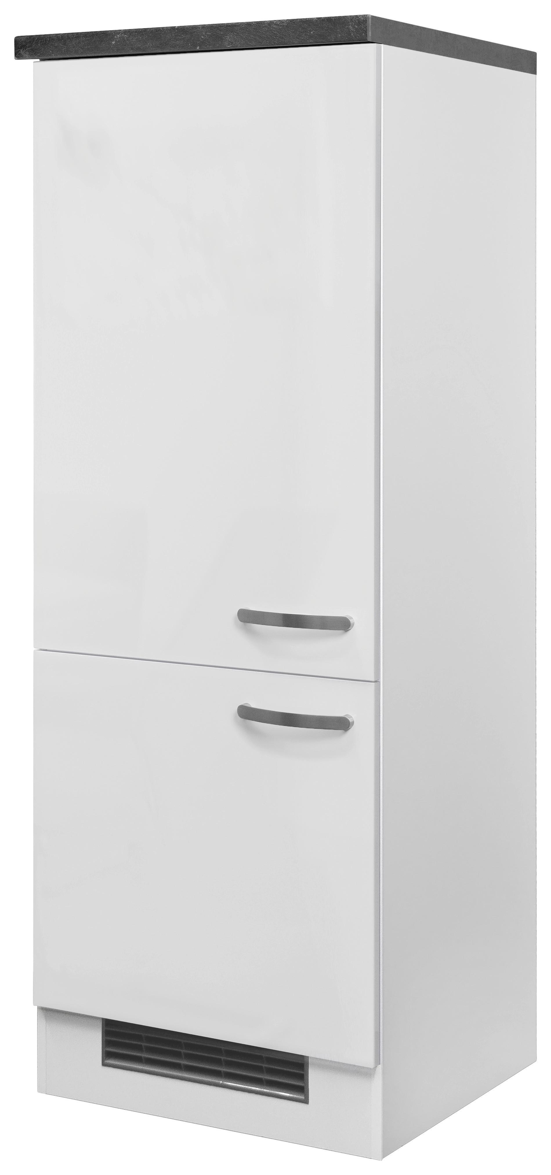 Szekrény Beépíhtető Gépekhez Alba - magasfényű fehér/fehér, Modern, faalapú anyag (60/162/57cm)