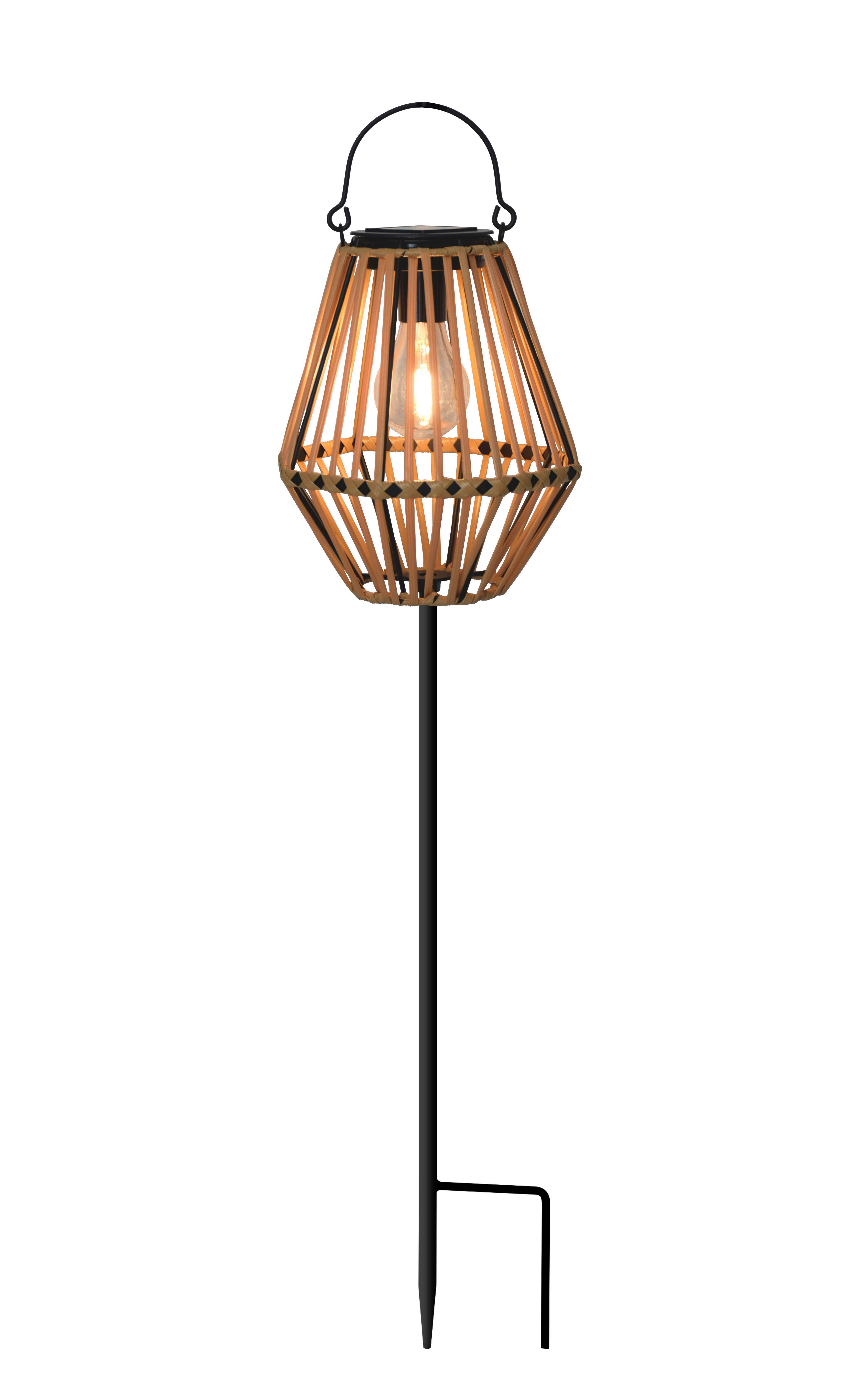 Solarleuchte Violet - Braun, Basics, Kunststoff/Metall (17,5/71,5cm) - Ondega