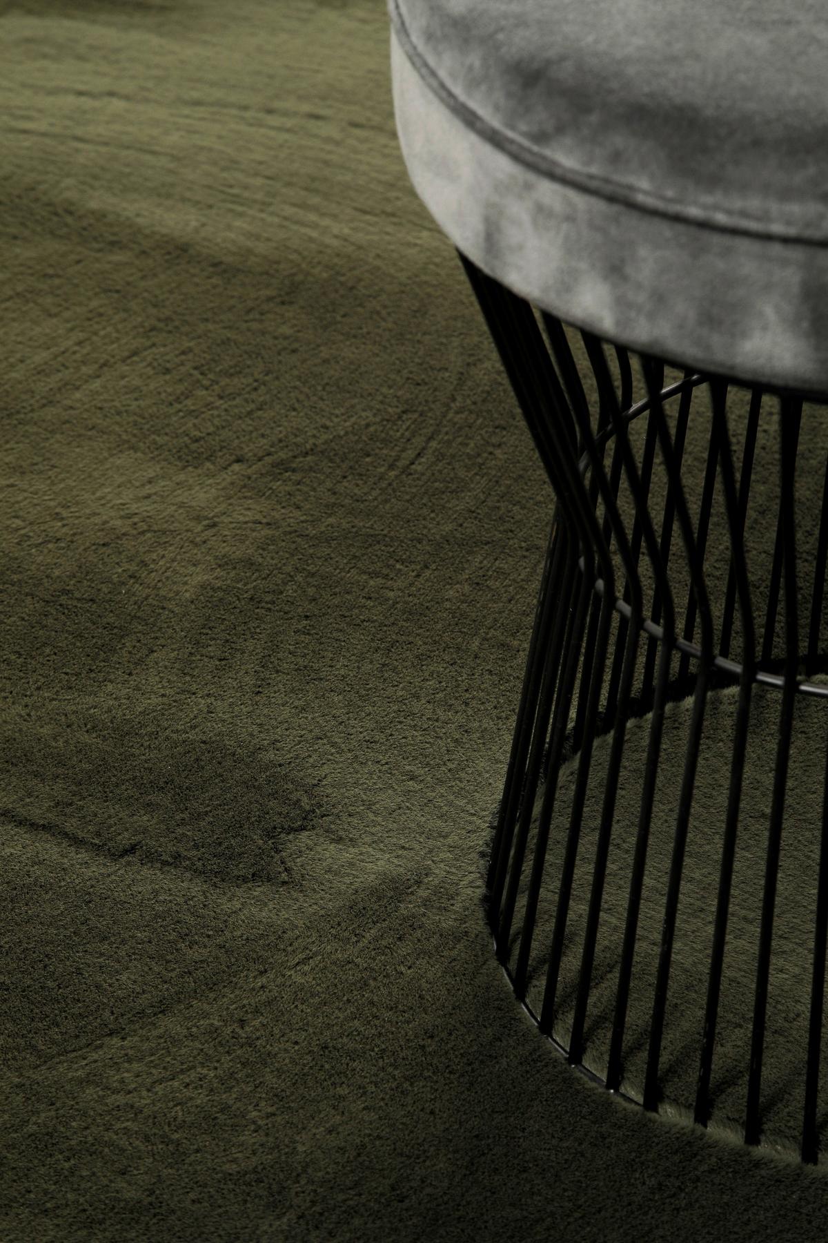 Hochflorteppich Alice Olivgrün 70x140 - Olivgrün, KONVENTIONELL, Textil (70/140cm) - Esprit