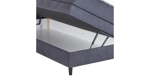 Boxspringbett Kleopatra - Anthrazit, KONVENTIONELL, Holz/Holzwerkstoff (180/200cm) - Ondega