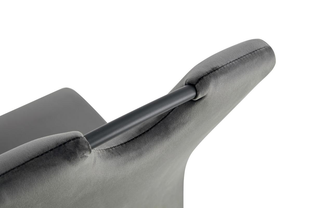 Schwingstuhl-Set Lisa Anthrazit B: 43 cm - Anthrazit/Schwarz, MODERN, Textil/Metall (43/98/61cm) - MID.YOU