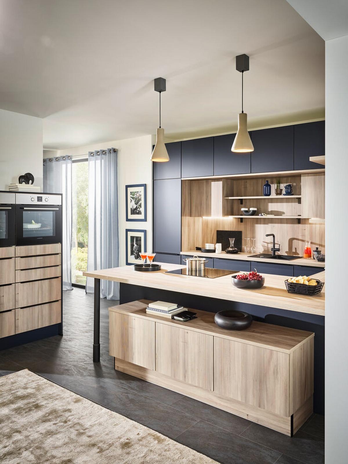 Einbauküchen Pn 210 Frei Planbar Modernes Design - Holzwerkstoff - Pino