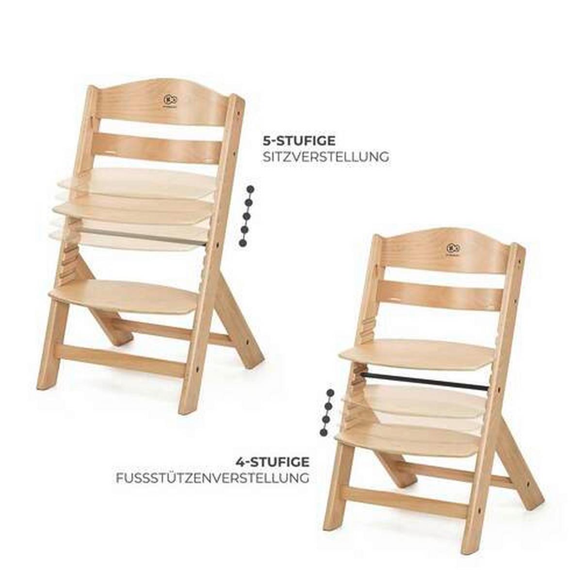 Hochstuhl Enock Buchefarben, B/H/T: 49x73x49cm - Buchefarben, Basics, Holz (49/73/49cm) - Kinderkraft