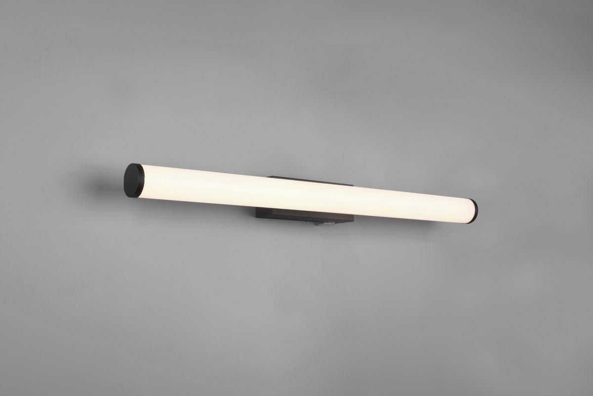 Led Bad-Wandleuchte Mattimo Ip44 mit Schalter, 1-Flammig - Schwarz/Weiß, Basics, Kunststoff/Metall (60/5,5cm) - Trio Leuchten