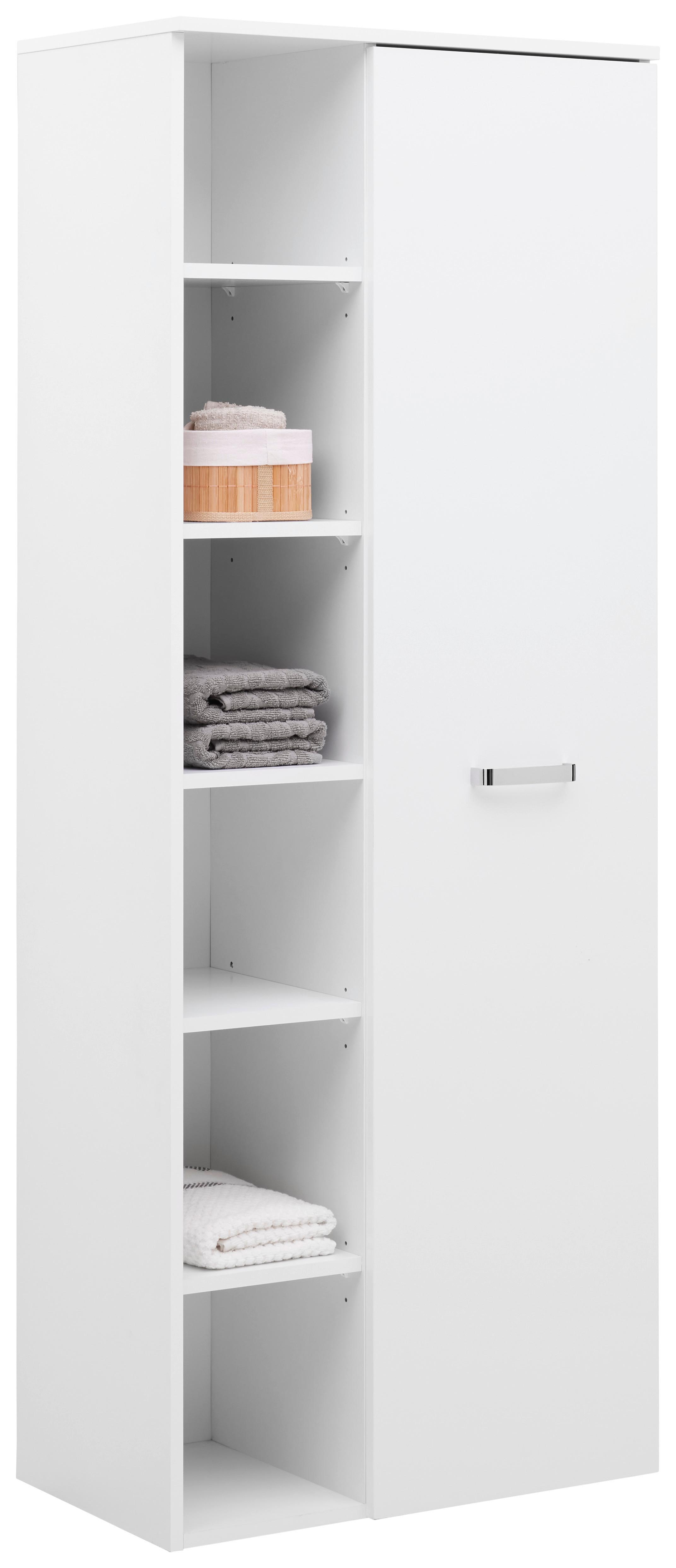 Badezimmer Hochschrank BxH 65x168,5 cm Weiß - Weiß, KONVENTIONELL, Holzwerkstoff (65/168,5/38,5cm) - Ondega