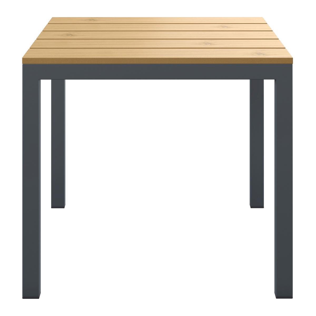 Loungegarnitur Basel - Dunkelgrau/Naturfarben, MODERN, Kunststoff/Textil - Beldano