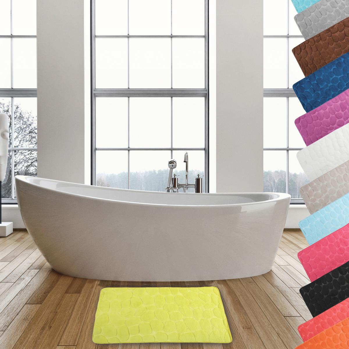 BADEMATTE GALETS LIMETTE - Limette, Basics, Textil (50/80cm) - MSV