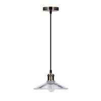 PENDELLEUCHTE CHESTER 50101271 - Schwarz, KONVENTIONELL, Glas/Metall (21/21/90cm)