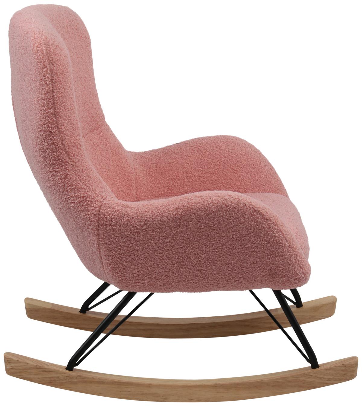 Kinder-schaukelstuhl Dora Pink B: 55 Cm - Pink, Basics, Holz/Textil (55/70/63cm) - Livetastic