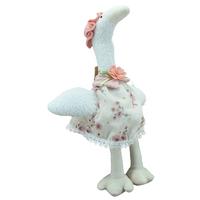 Dekotier Theresia - Pink/Beige, KONVENTIONELL, Kunststoff/Textil (30/27/42cm) - Luca Bessoni