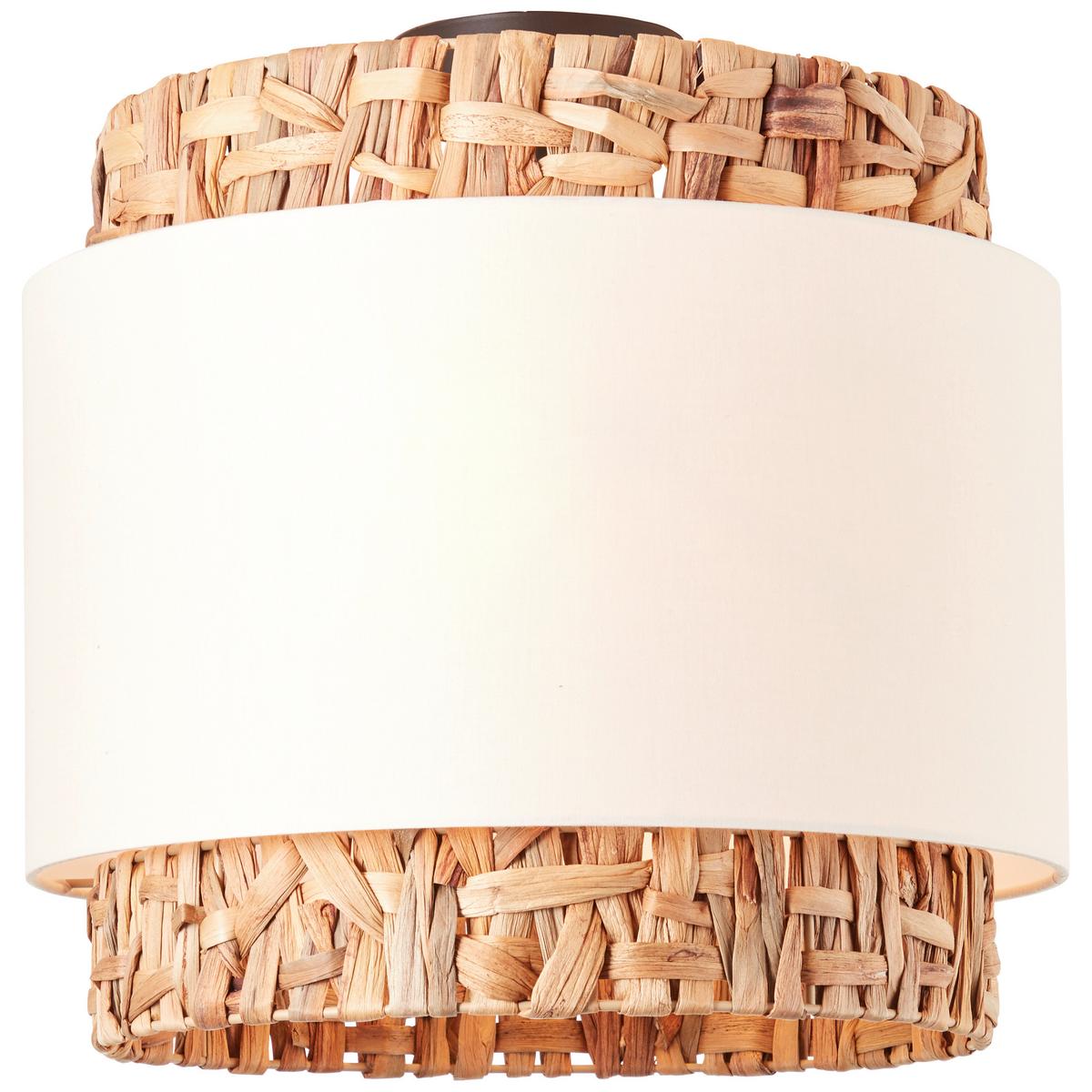 Deckenleuchte 99828/09 Waterlilly - Natur, Naturmaterialien/Textil (35/35cm) - Brilliant