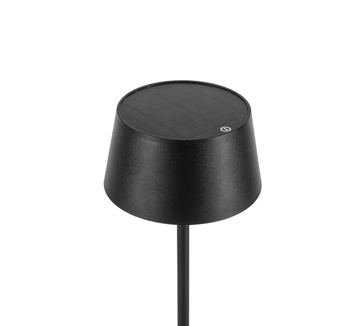 STOLNÍ LAMPA NA BATERIE LITZI - černá, Moderní, kov/plast (11,6/31,3cm) - Modern Living
