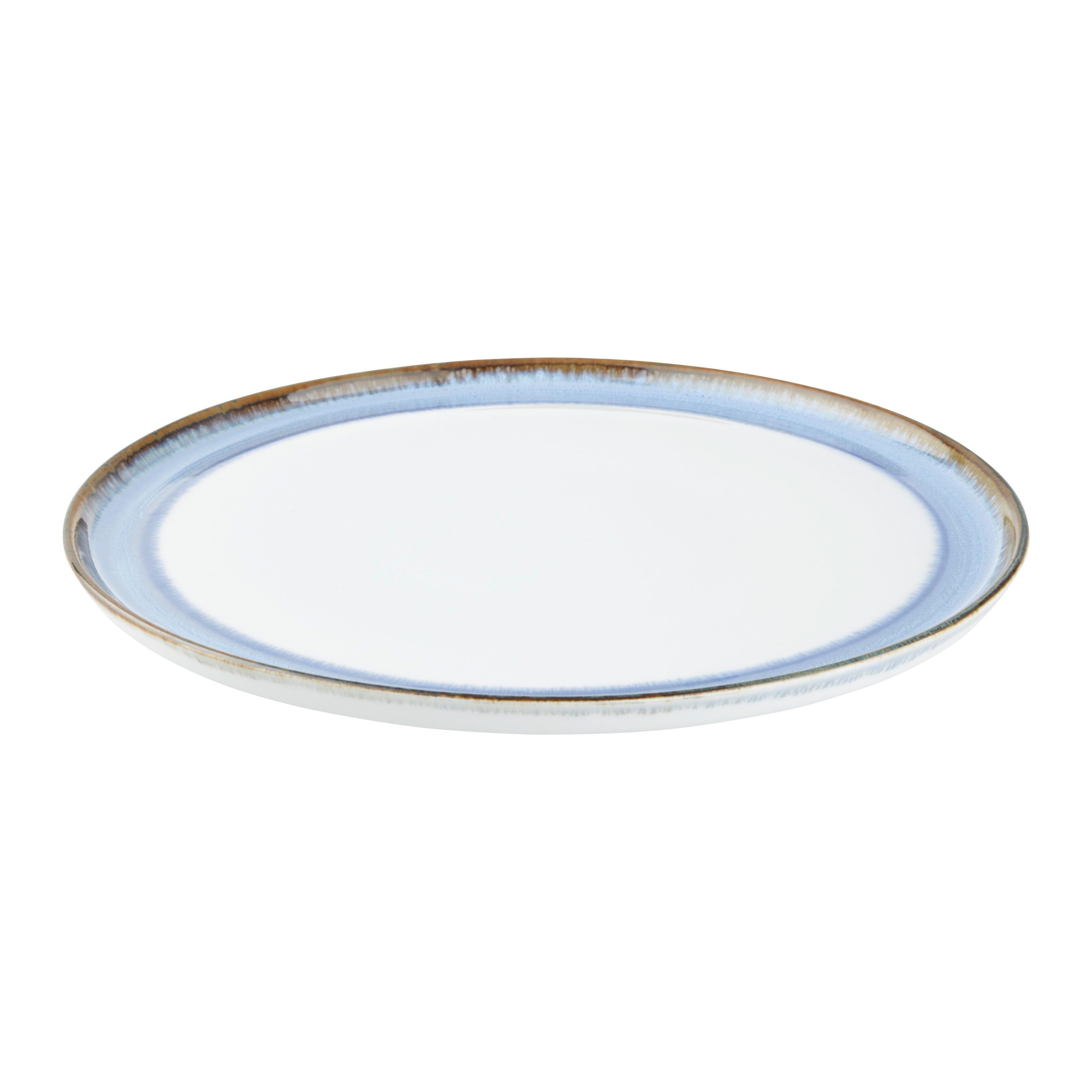 Mělký talíř SATURN - modrá, Moderní, keramika (27cm) - Mömax